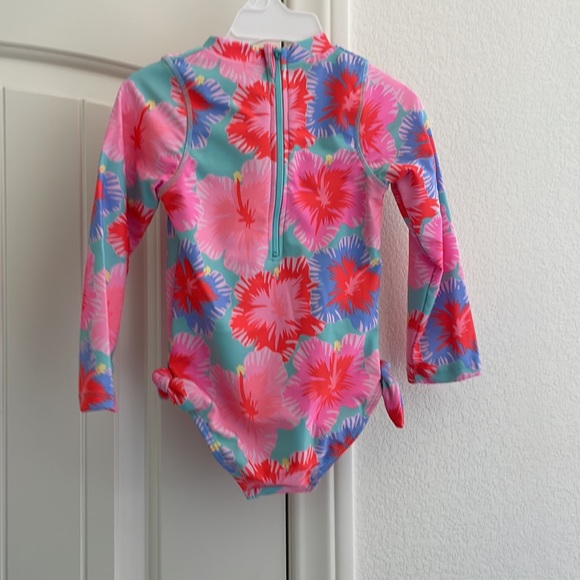Shade Critters NEW girls Floral Full Rashguard Swimsuit - Picture 8 of 8